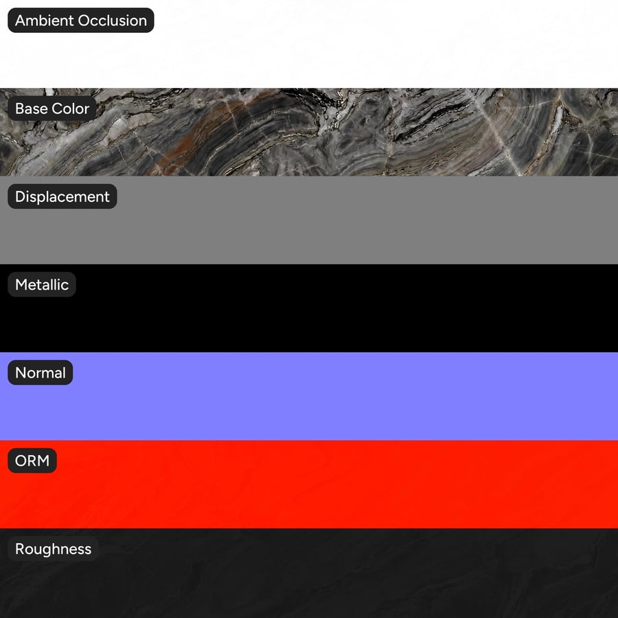 Polished Quartzite Engineered Stone Texture, Charcoal Red