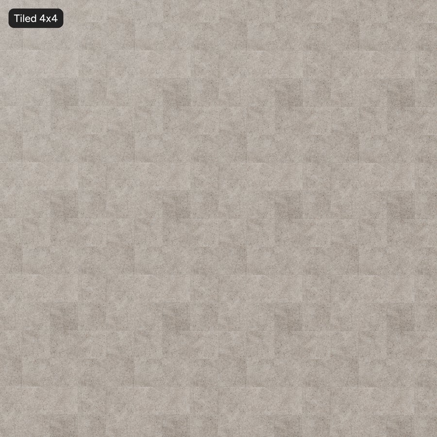 Kare Terrazzo Mat Fayans Kaplaması, Buzlu Bej
