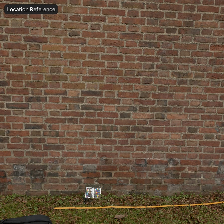 Old Flemish Bond Brick Wall Texture, Multicolor