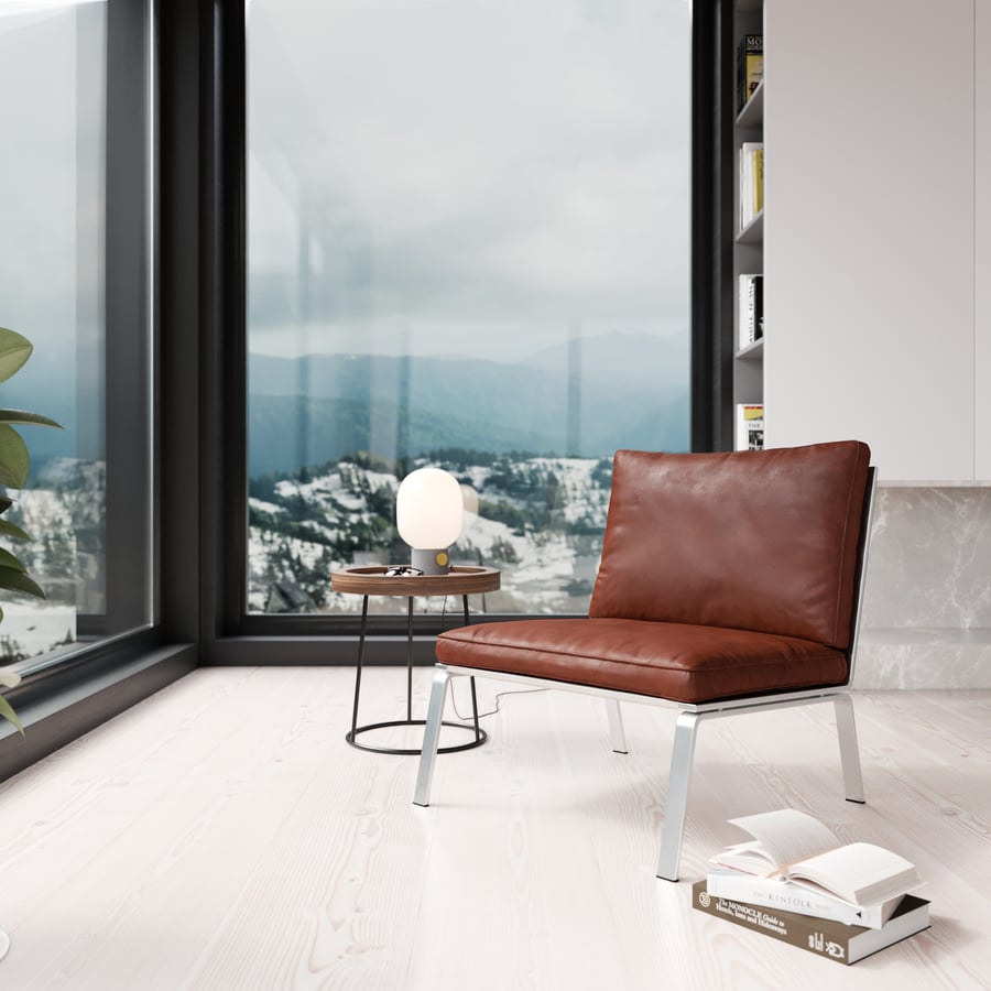 Réplica da poltrona Vigor Norr11, modelo Rich Brown