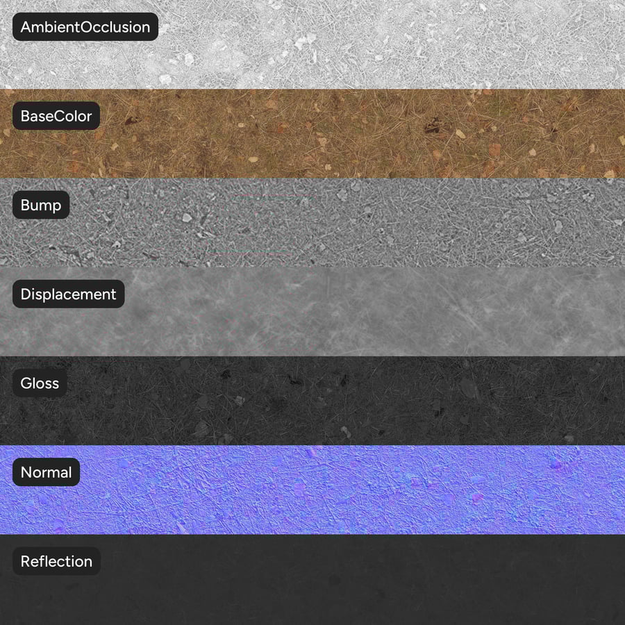 Forest Needles Textures