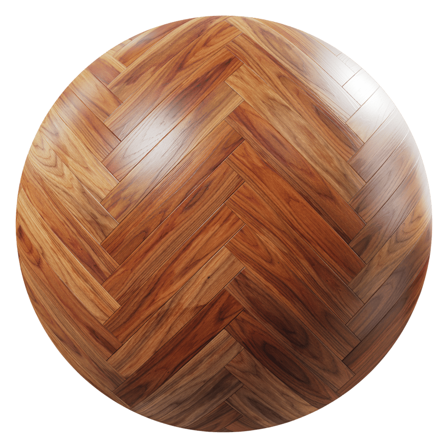 Walnut Herringbone Pattern Oak Wood Flooring Texture, Black