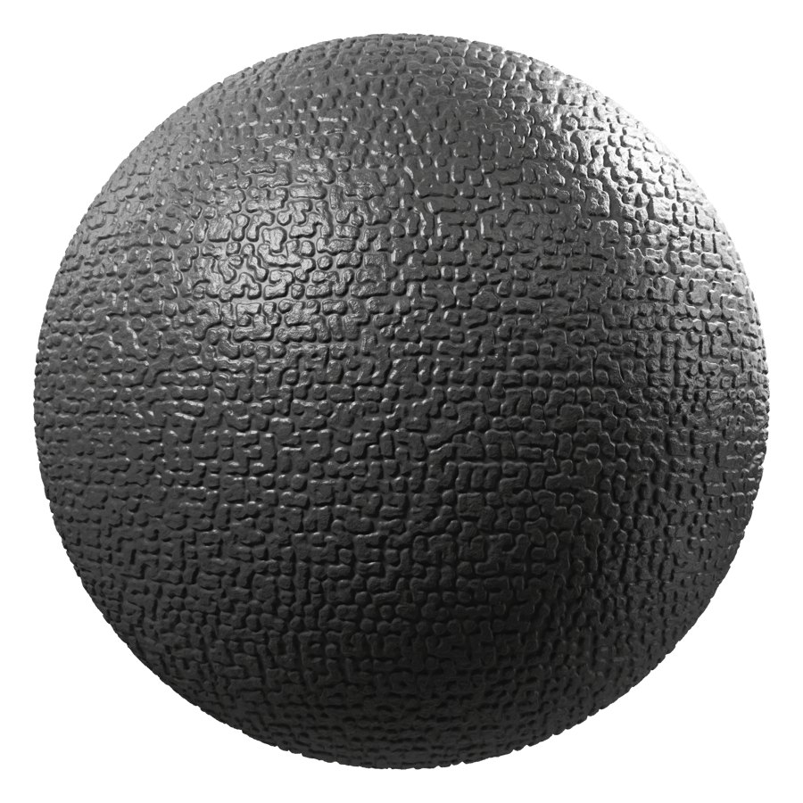 Organic Dot Mold Plastic Texture, Black
