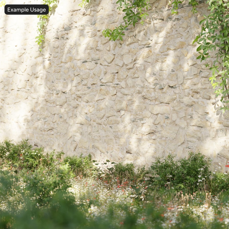 Textura stěny z opotřebovaného kamene, béžová