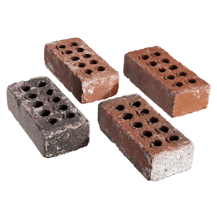 Worn Dark Clay Mountain Bricks Model