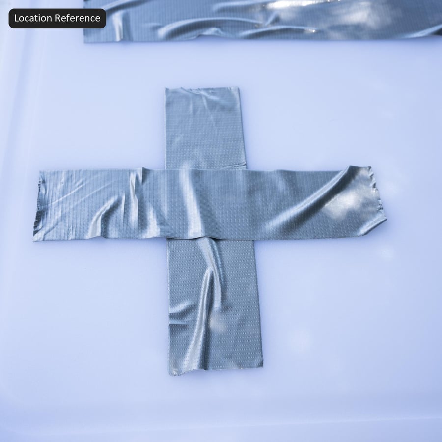 White Duct Tape Strips Texture, Matte