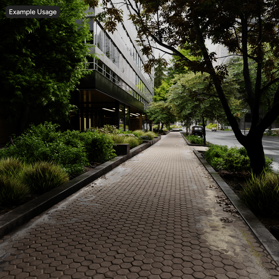 Texture Pavimentazione Esagonale