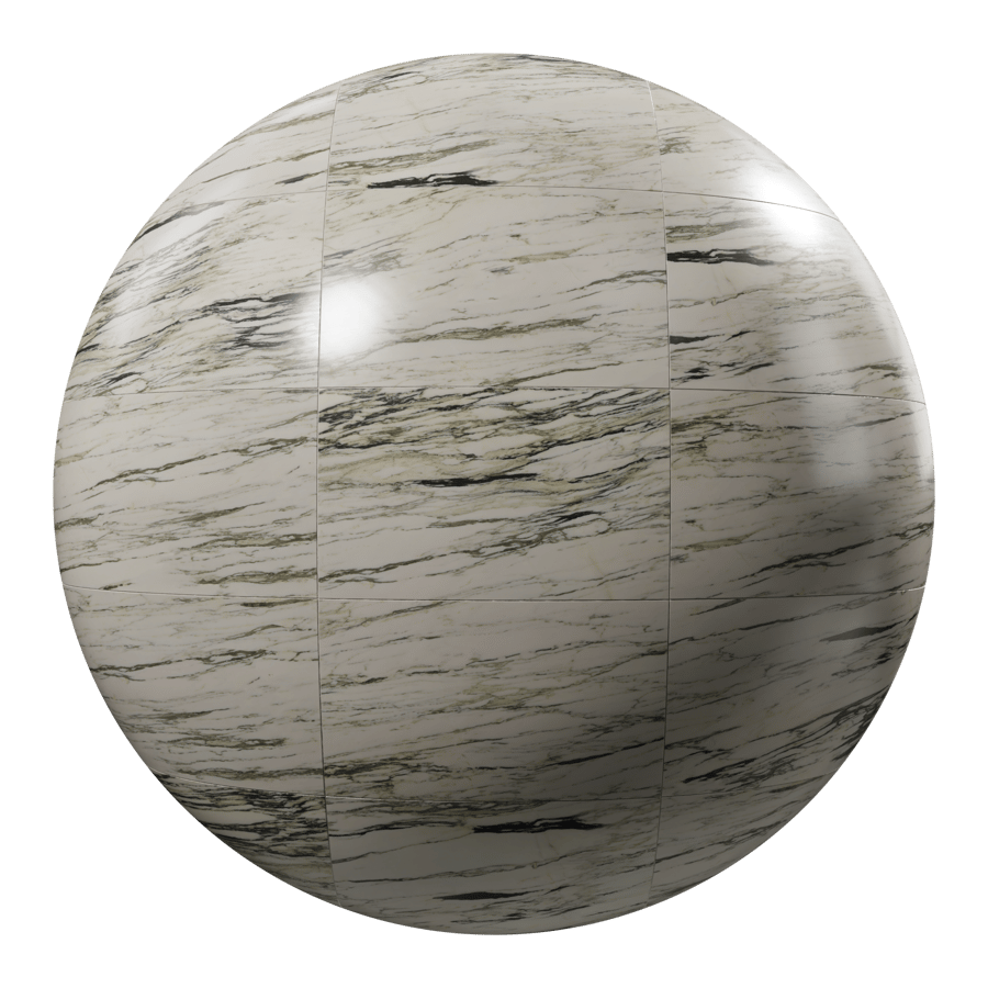 Rectangular Marble Matte Tile Texture, Green - Poliigon