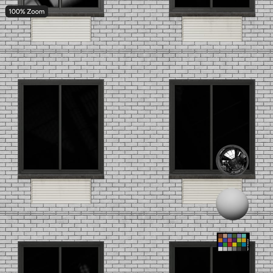 Texture de façade en brique et métal à grille moderniste, gris