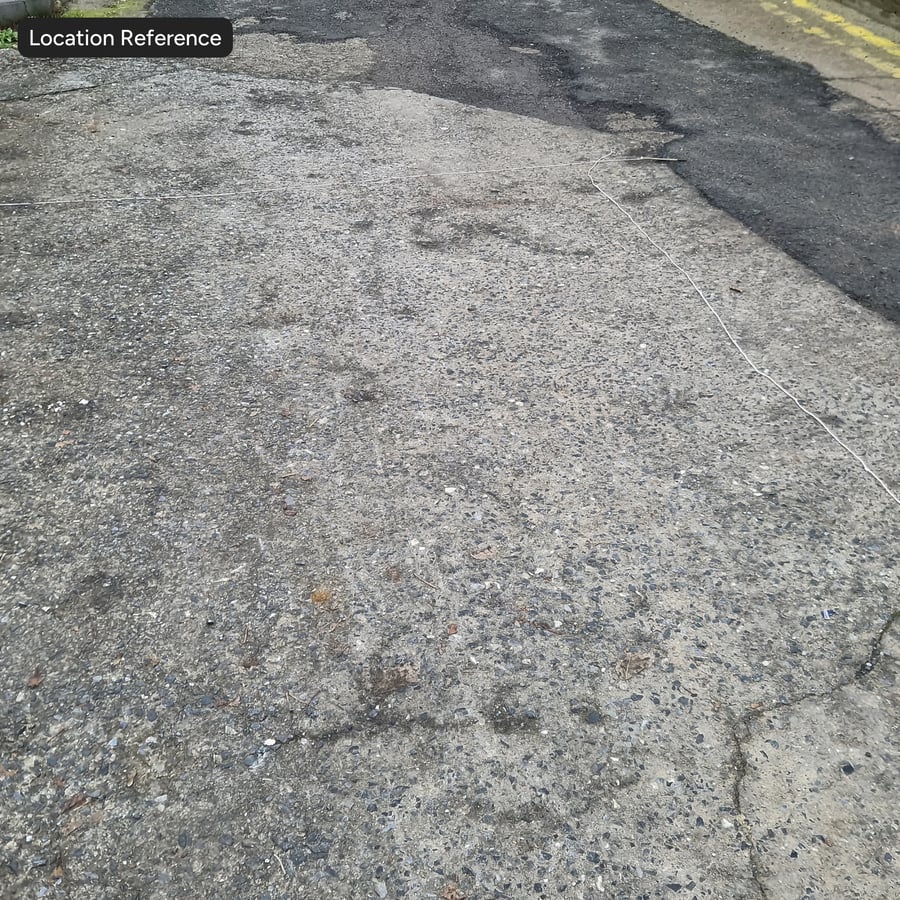 Damaged Aggregate Asphalt Texture