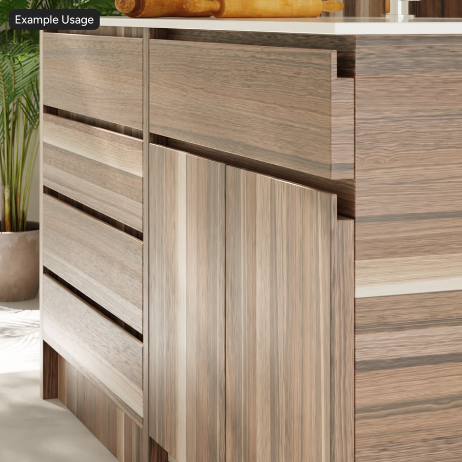 Slip Match Oak Wood Veneer Texture, Cool Brown