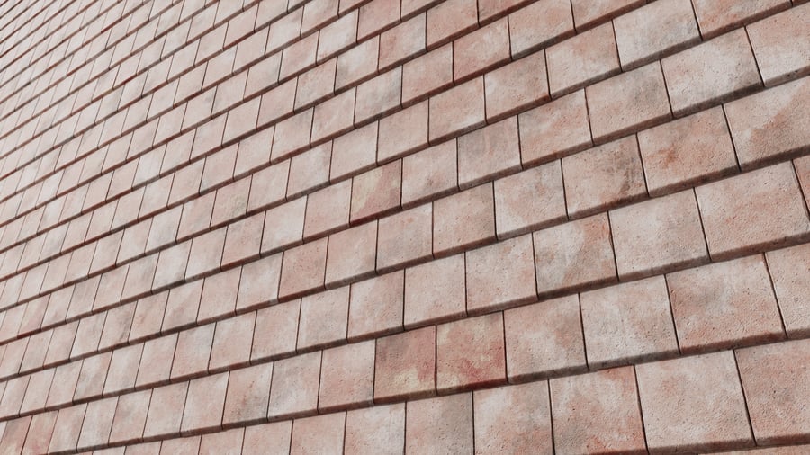 Weathered Ceramic Roof Tiles Texture