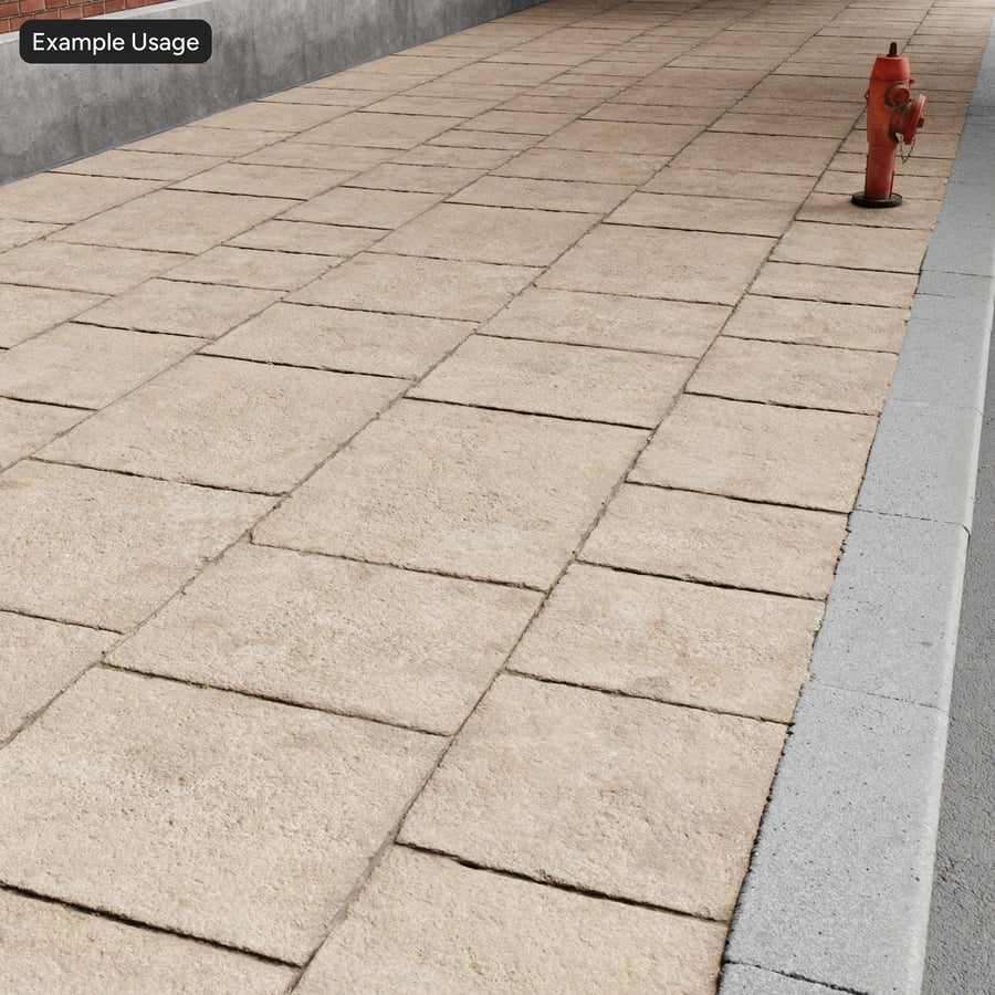 Textura desgastada quadrada com padrão de assentamento em linha reta, bege