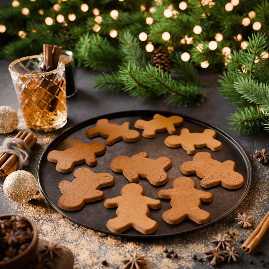 Large Gingerbread Cookie Front Texture