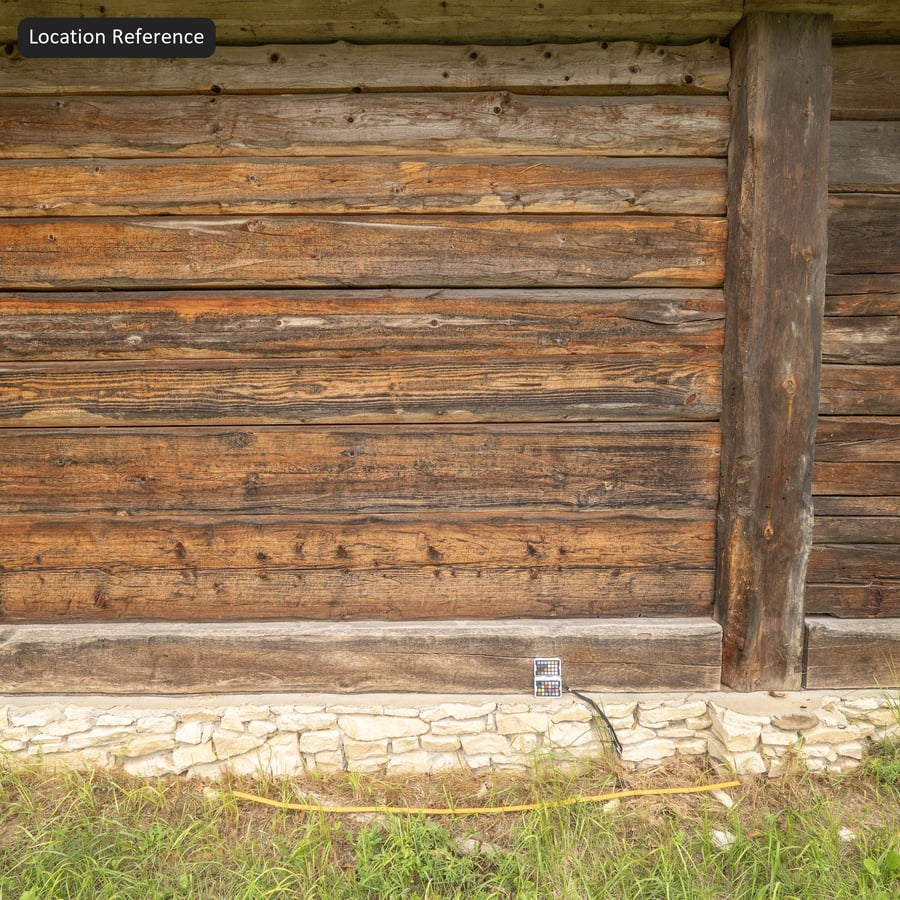 Kết cấu tường gỗ tròn mộc mạc