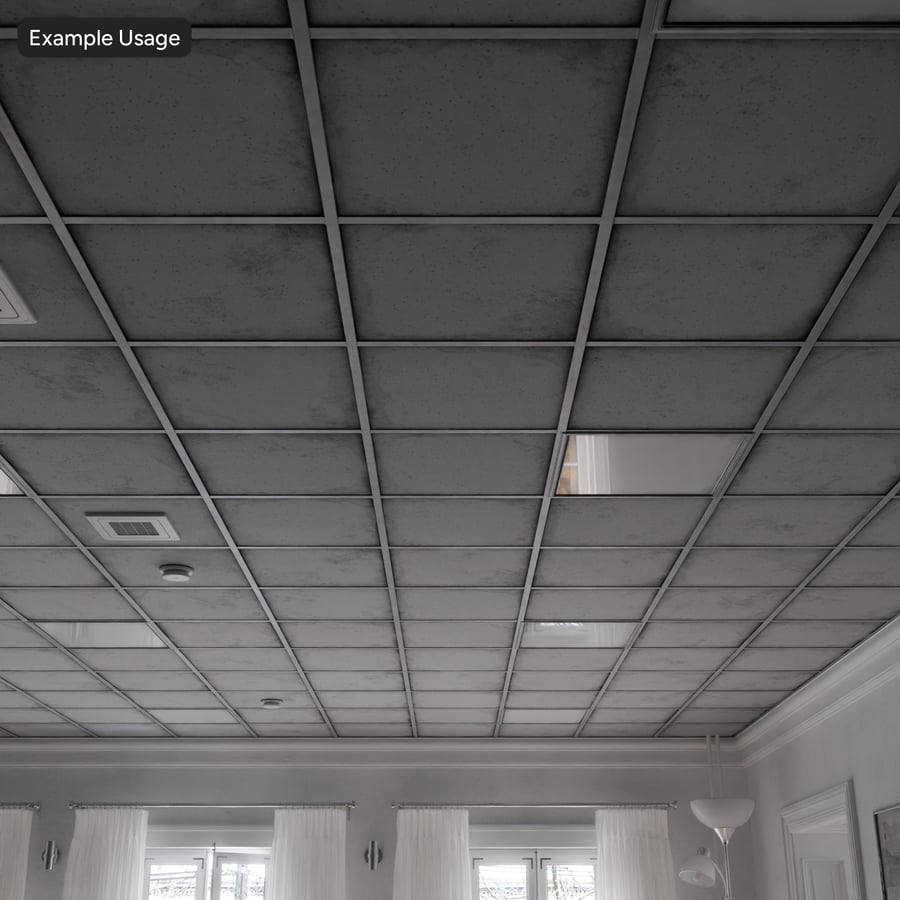 Grungy Vinyl Office Ceiling Tile Texture