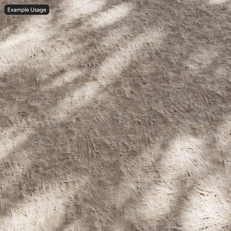 Tire Tracks on Compacted Sandy Ground Texture