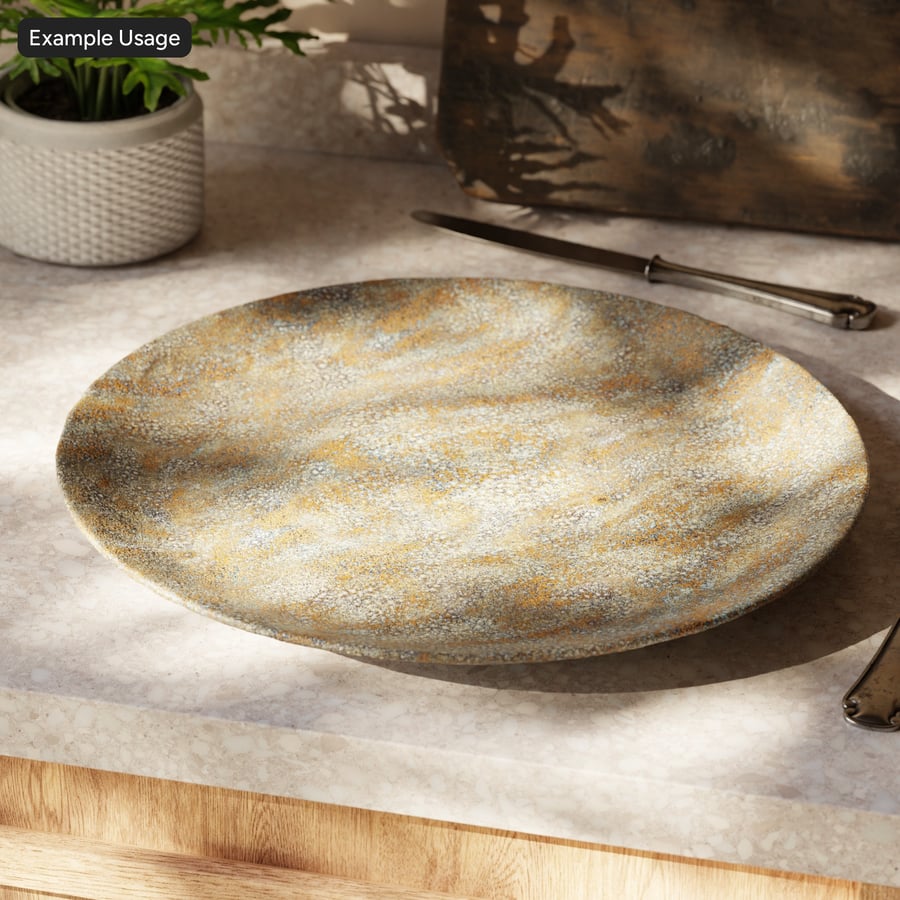 Texture de poterie céramique émaillée à la tache d'huile de fer