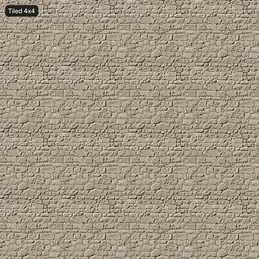 Textura zdiva z vápencové sutě, krémová