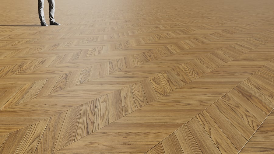 Chevron Oak Wood Board Texture, Antique Bronze