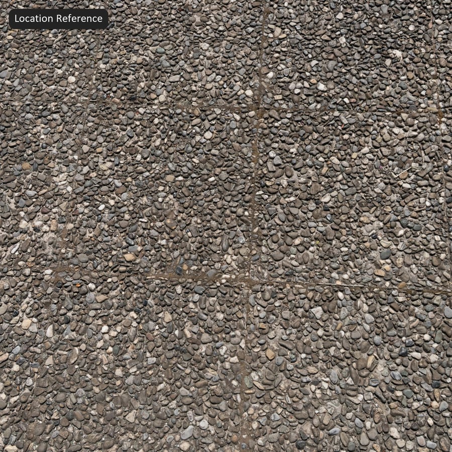Exposed Aggregate Concrete Paving Texture