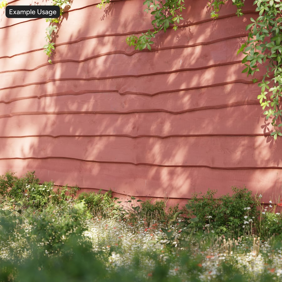Painted Wood Paneling Texture, Red