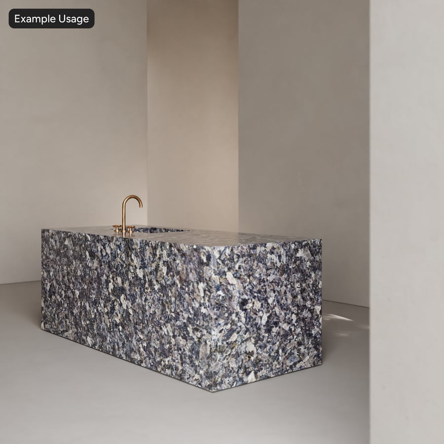 Polished Granite Stone Texture, Stormy Grey