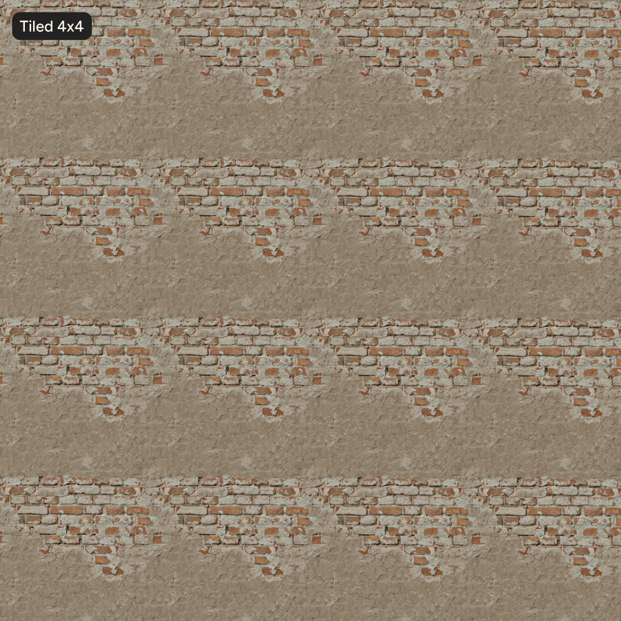 벽돌 벽 텍스처에 오래된 석고