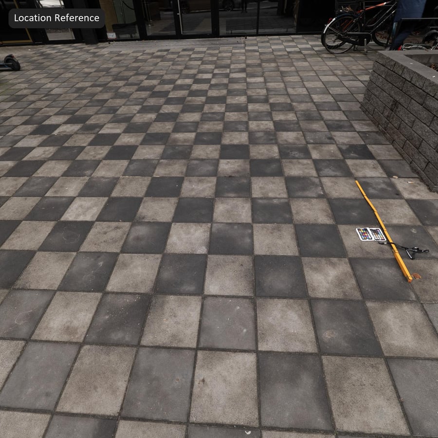Dirty Square Stone Paver Texture, Checkerboard