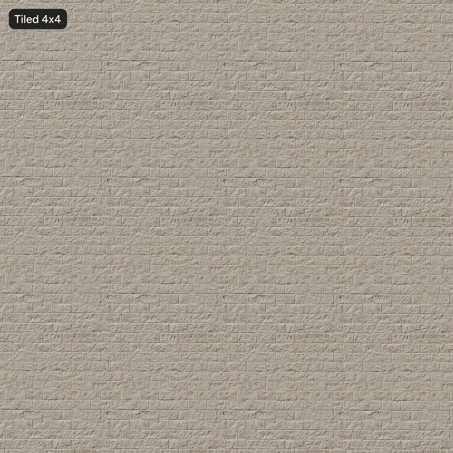 Split Face Running Concrete Block Wall Texture, Beige