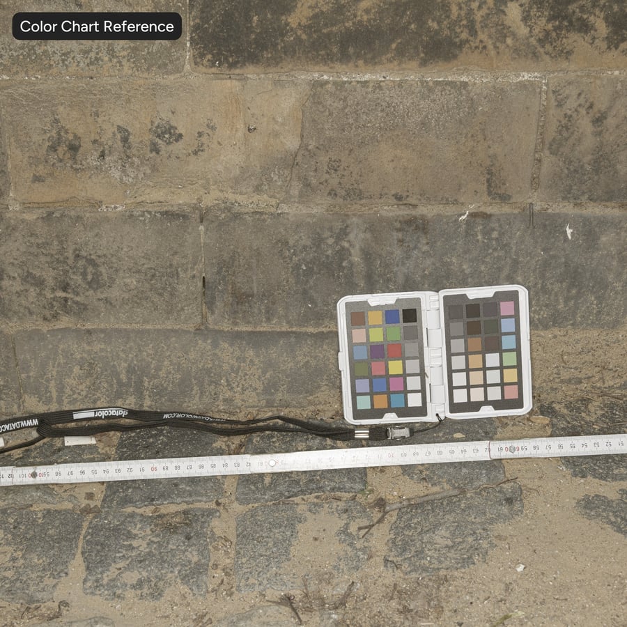 Textura de parede de bloco de pedra corrida danificada