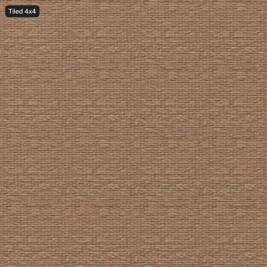 Rough Long Running Bond Brick Wall Texture, Red