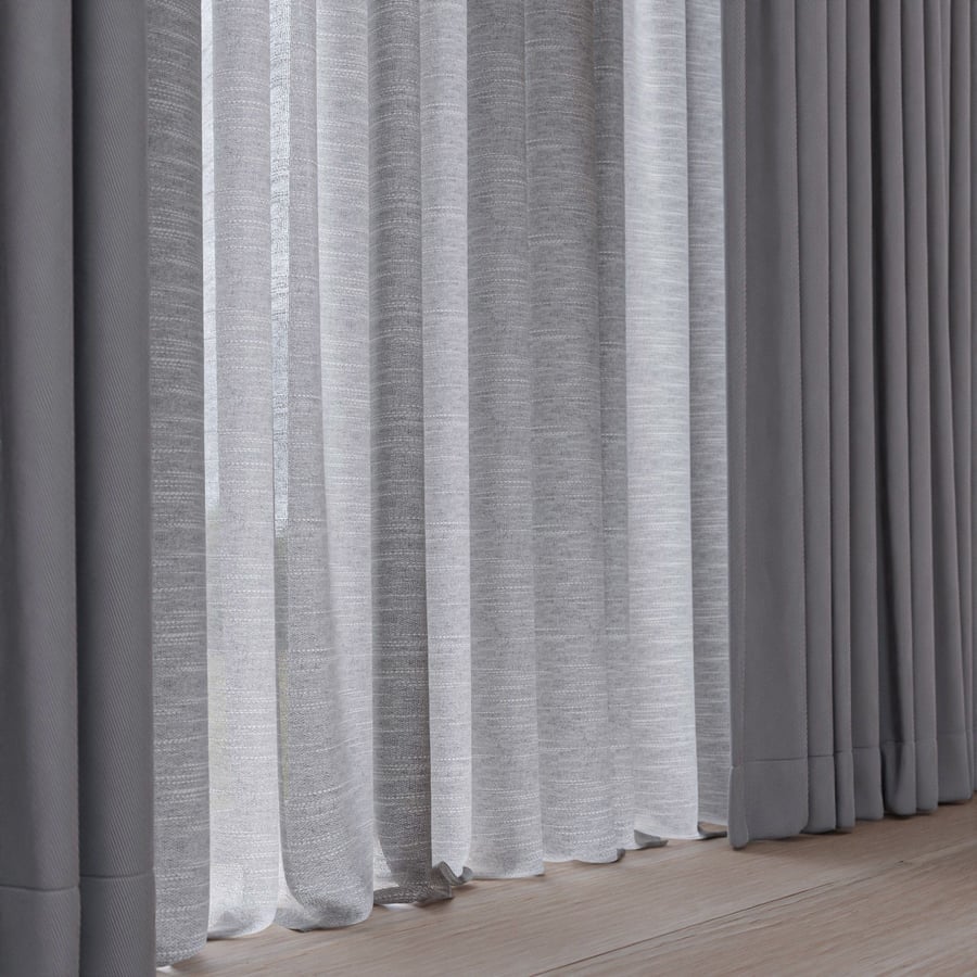 Plain Flat Drapery Fabric Texture, Grey