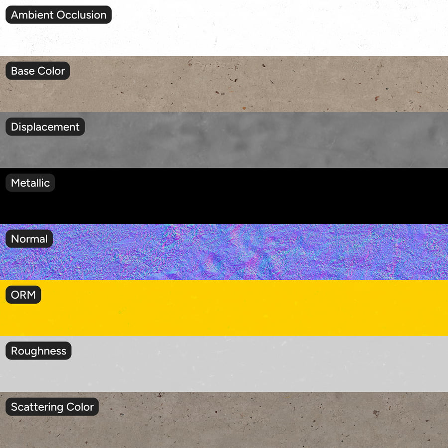 Debris on Loose Sand Texture
