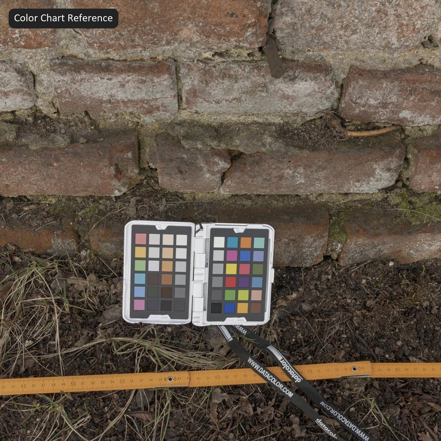 Weathered Brick Wall Texture, Red