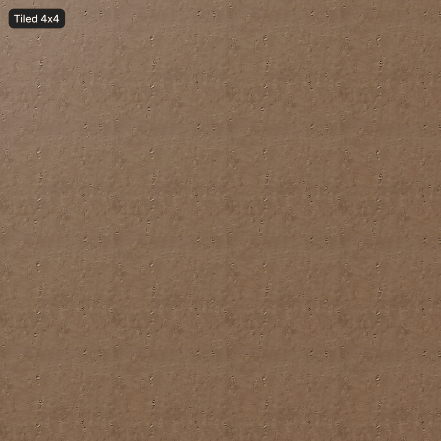 Textura de pegadas em areia molhada