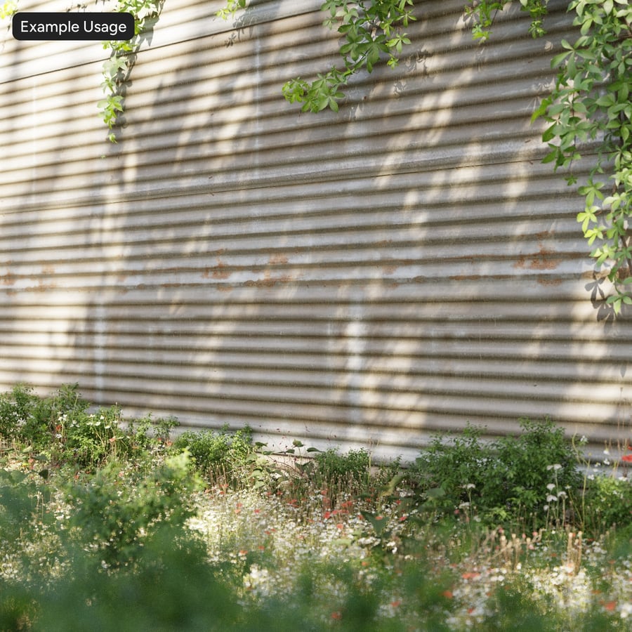 Leaking Dirty Corrugated Metal Texture