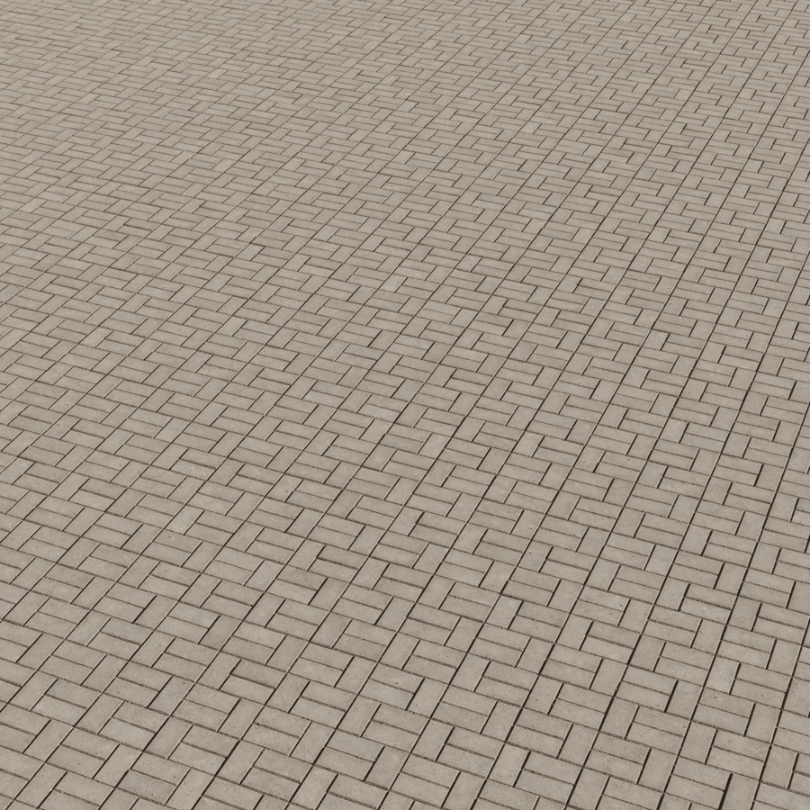 Basketweave Concrete Paving Texture, Grey