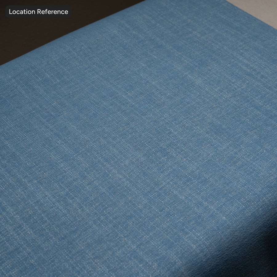 Texture de tissu d'ameublement moucheté, bleu