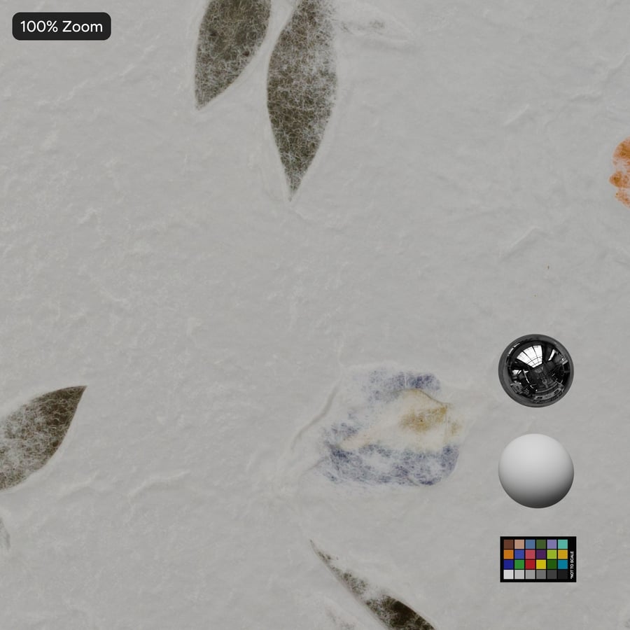 Textura de papel de amora pesada com flores de íris