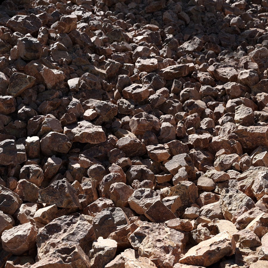 Small Sharp Desert Sandstone Rock Models Collection