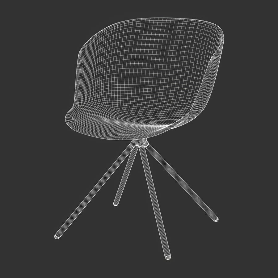 Réplica da cadeira Wendelbo Plastic V1, preta