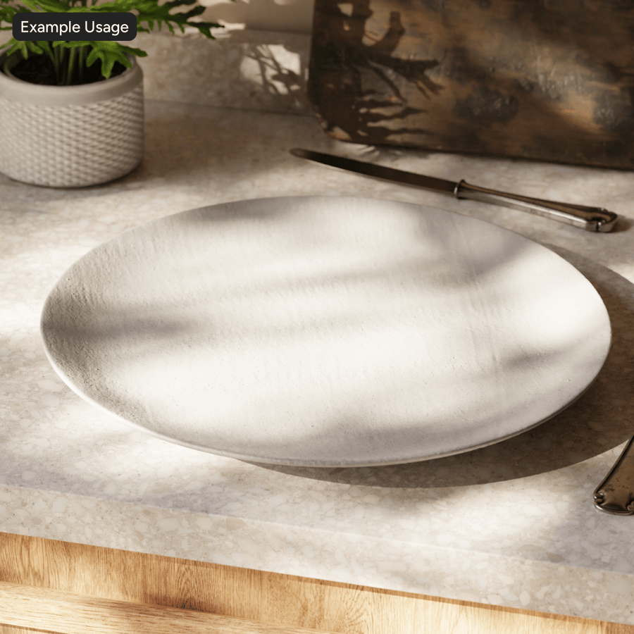 Speckled Glazed Ceramic Pottery Texture, Grey