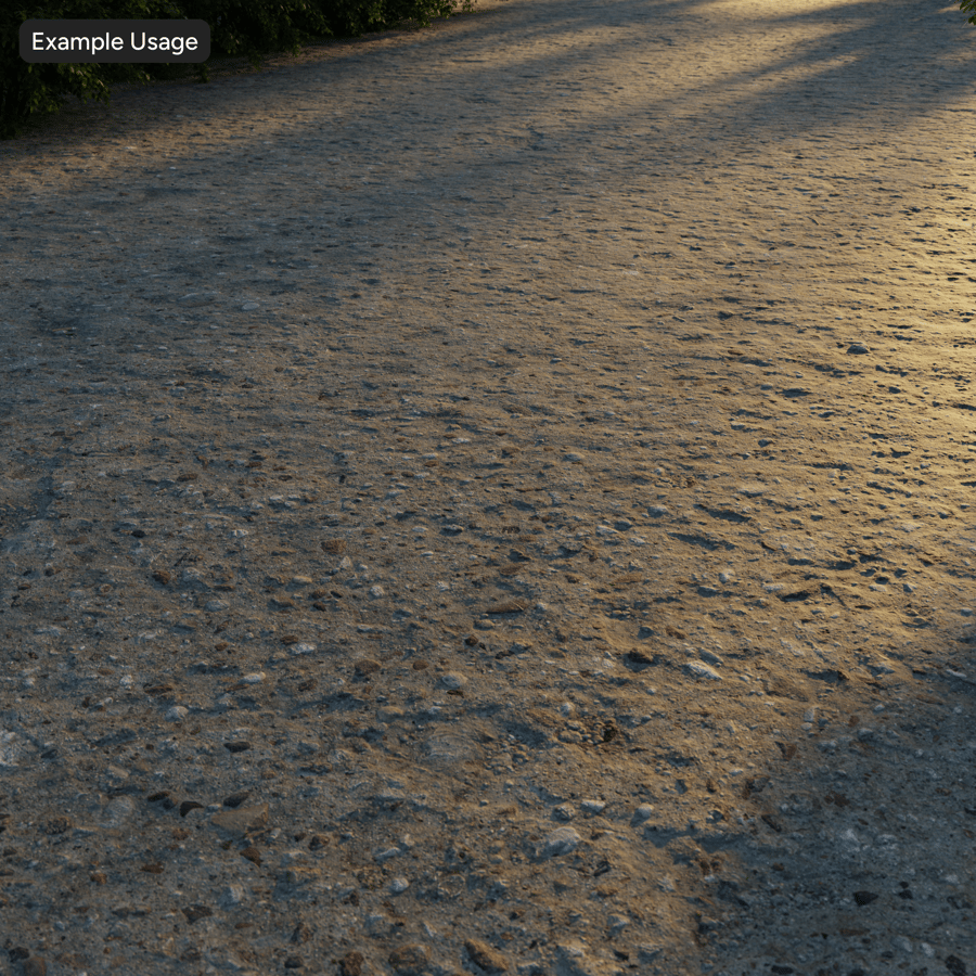 Exposed Aggregate Erroded Concrete Ground Texture