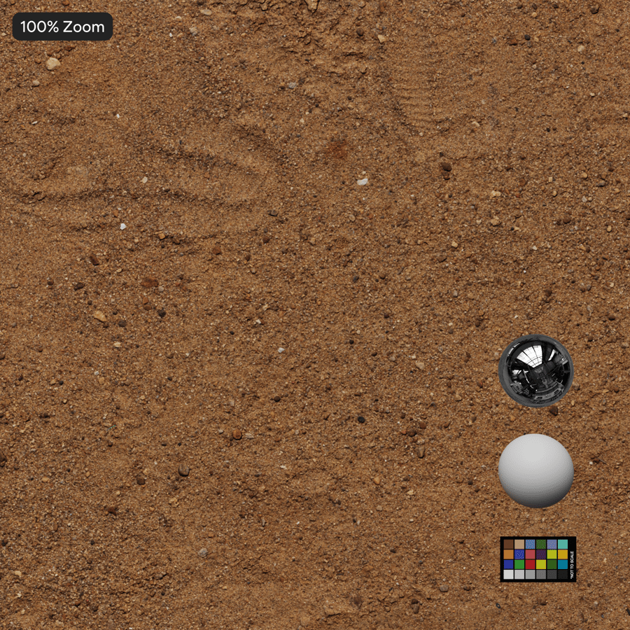 Fine Grained Sandy Dirt Ground Texture, Tan