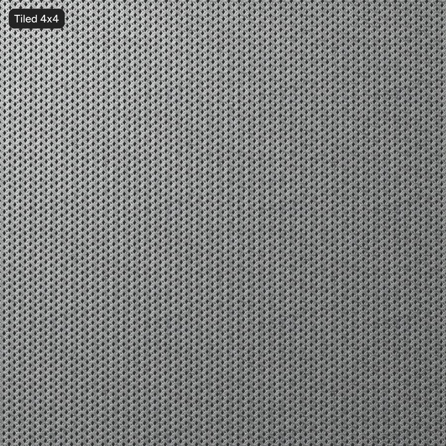 Textura de malha metálica achatada