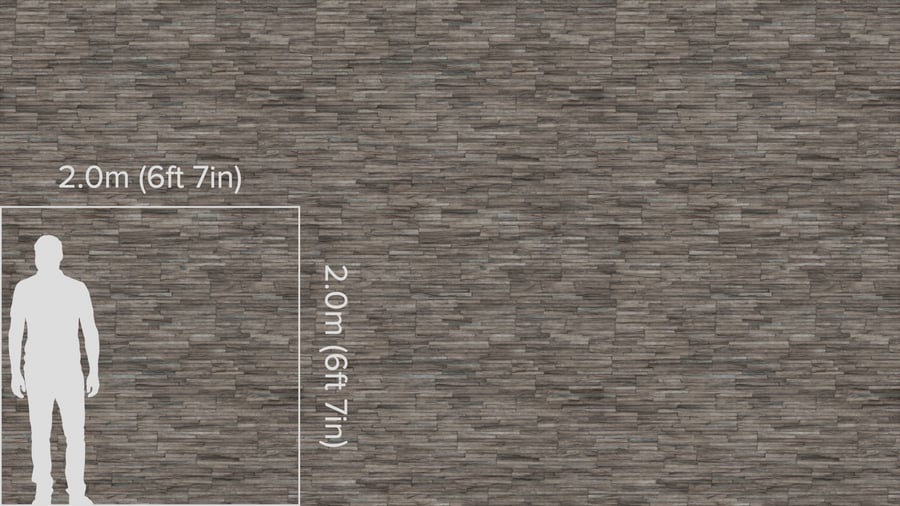 Jagged Ledger Stone Wall Texture, Taupe