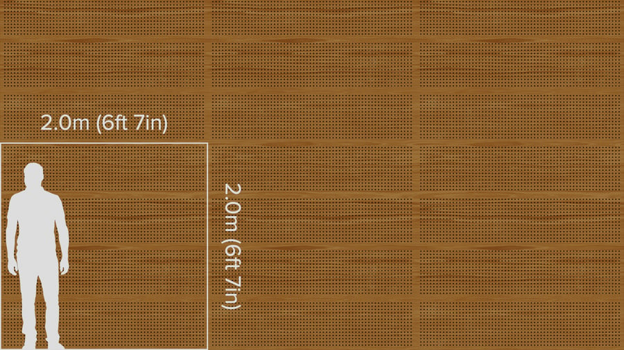 Perforated Dense Holes Wood Board Acoustic Panel Texture