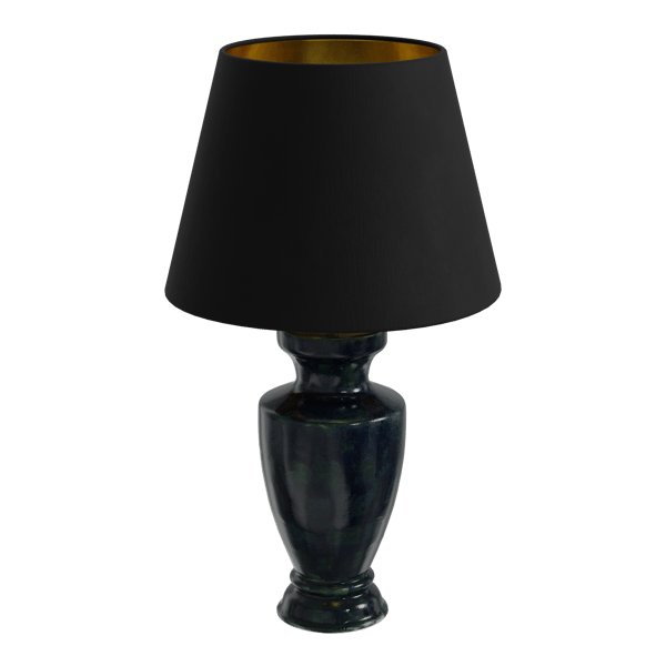 Eno Ceramic Arrius Granada Shade Lamp Model, Black