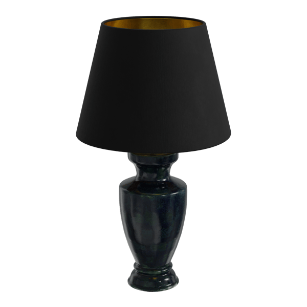 Model lampy z kloszem Eno Ceramic Arrius Granada, czarny